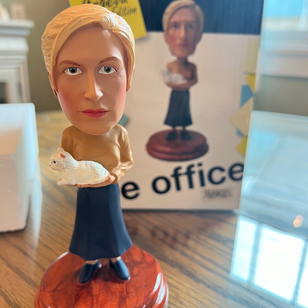 The Office Bobblehead Angela with Cat